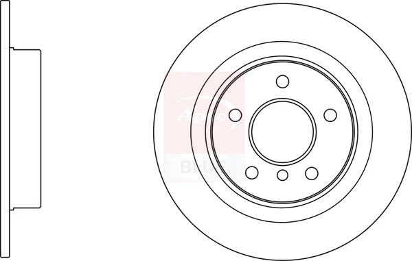 2x Brake Discs Pair Solid fits MINI ONE F55, F56 1.5D Rear 2014 on B37C15A 259mm