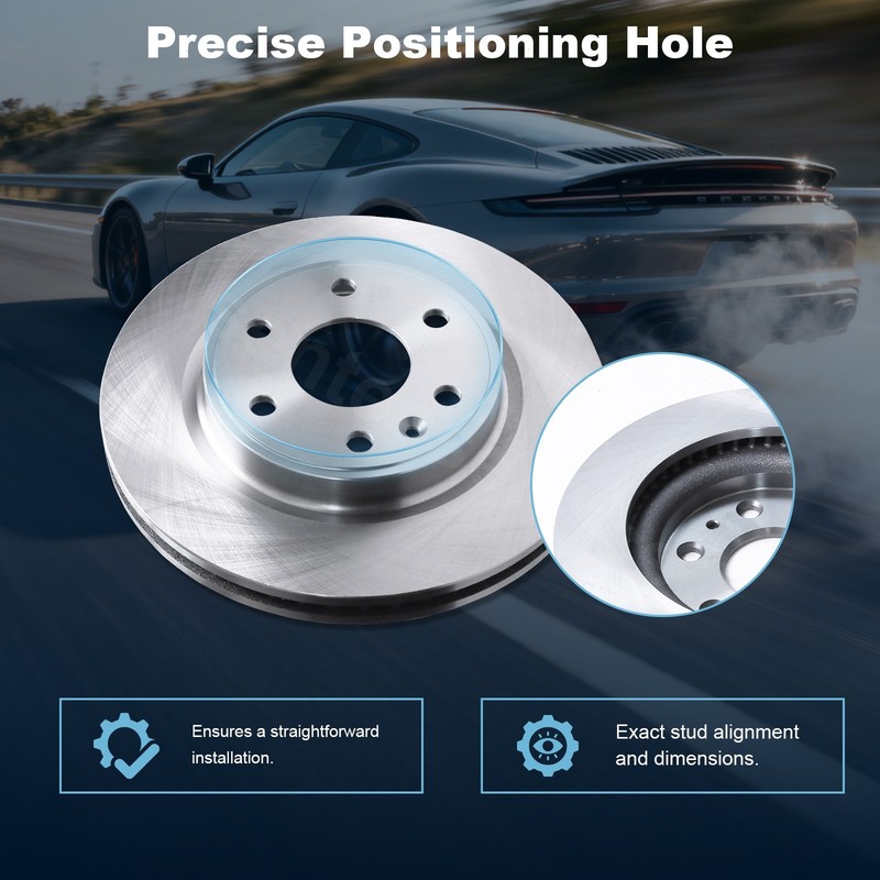 Front Brake Rotor for 2007-2017 GMC Acadia Chevy Traverse Buick Enclave Saturn gallery
