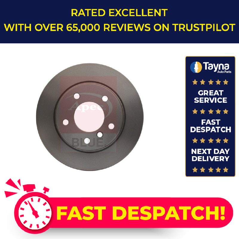 2x Brake Discs Pair Solid Rear 280mm SDK6282 Apec Blue Set 34216764647 Quality