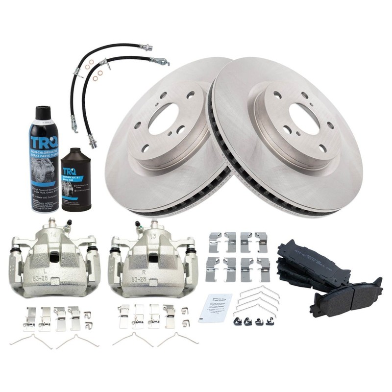TRQ Brake Pad & Rotor Kit Semi-Metallic Fits Lexus Toyota gallery