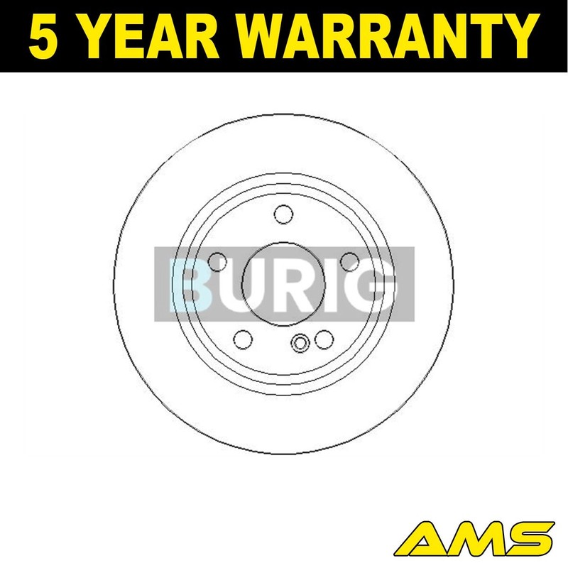 Fits Mercedes A-Class 2012-2018 B-Class 2011-2018 Brake Disc Rear AMS
