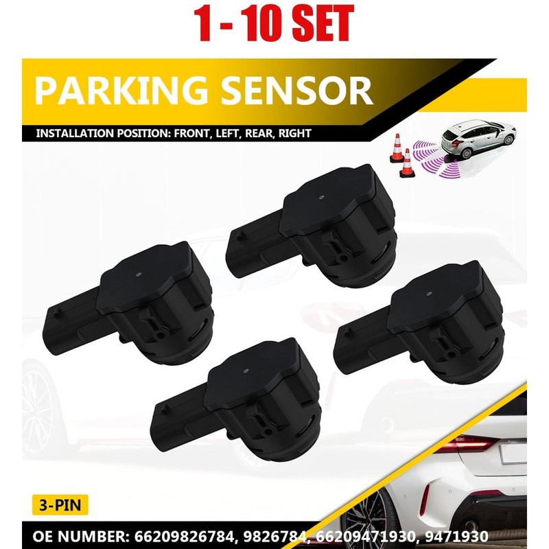 4-40x Fit BMW G80/82,F40/44/90/91/92/93 Parking Reverse PDC Sensor Assembly 3Pin