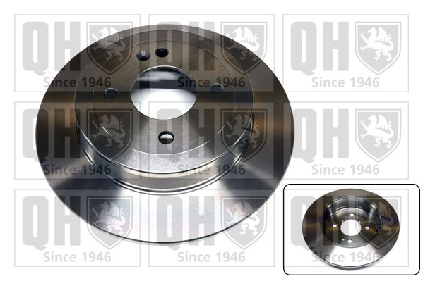 2x Brake Discs Pair Solid fits KIA RIO Mk3 1.1D Rear 11 to 17 D3FA 262mm Set QH gallery