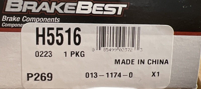 Disc Brake Hardware Kit Front/Rear CARLSON H5516 (#110) gallery