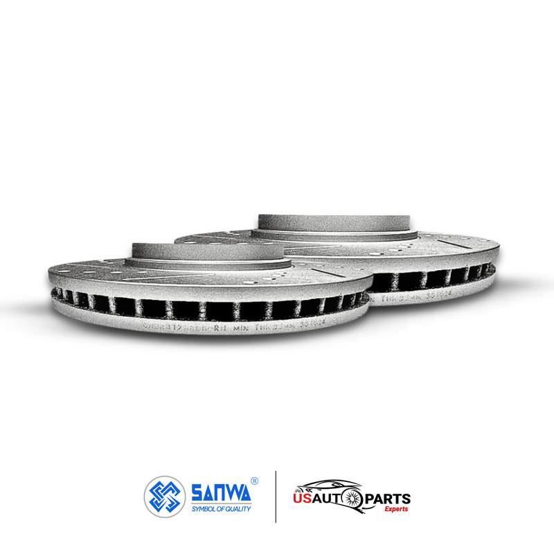 PAIR OF FRONT BRAKE ROTOR VENTED & GEOMET COATED D&S 296MM FOR TOYOTA 1999-2007 gallery