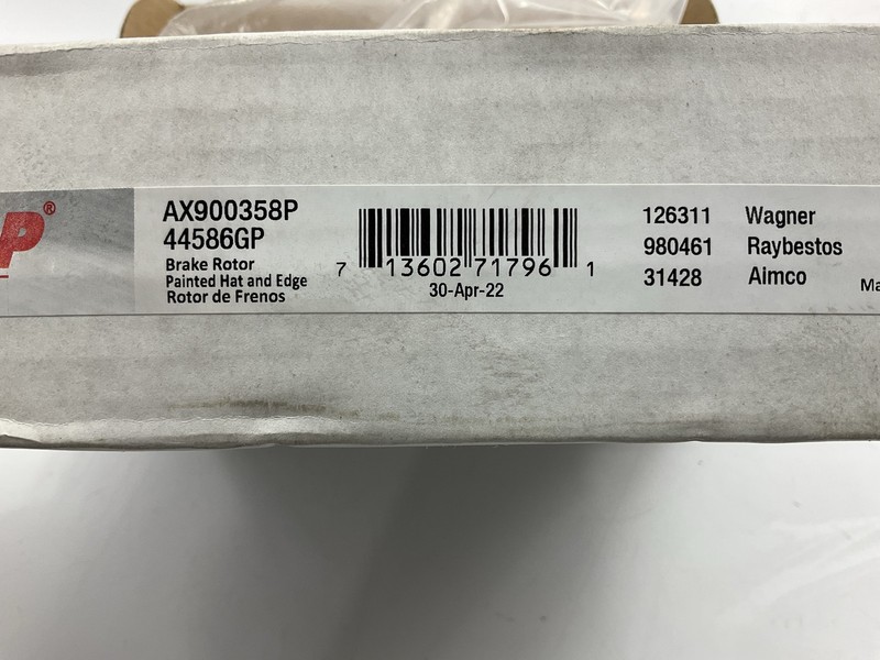 Pro Stop 44586GP Front Disc Brake Rotor For 2005-2015 Toyota Tacoma gallery