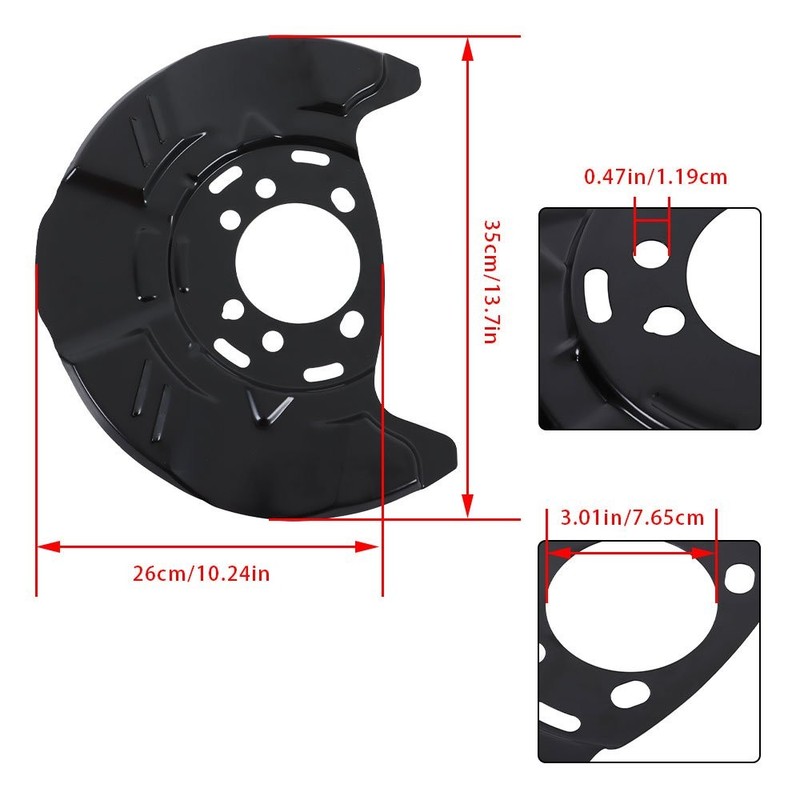 For Subaru Impreza 2013-2016 2.0L H4 Front Brake Backing Panel Dust Shield gallery