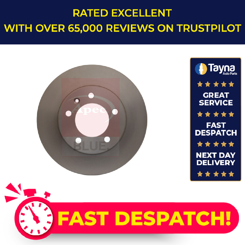 2x Brake Discs Pair Solid fits VAUXHALL MOVANO A 2.2D Rear 00 to 10 305mm Set