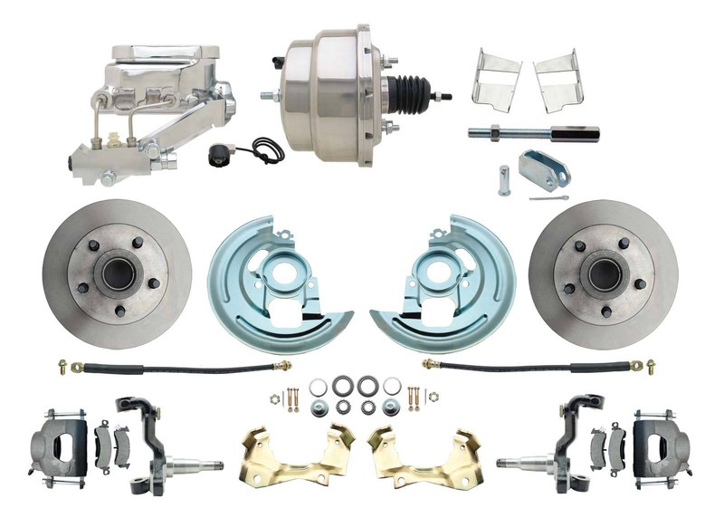 1964-1972 GM A, F, X Body Disc Brake Conversion Kit With 8″ Dual Chrome (GM-309)
