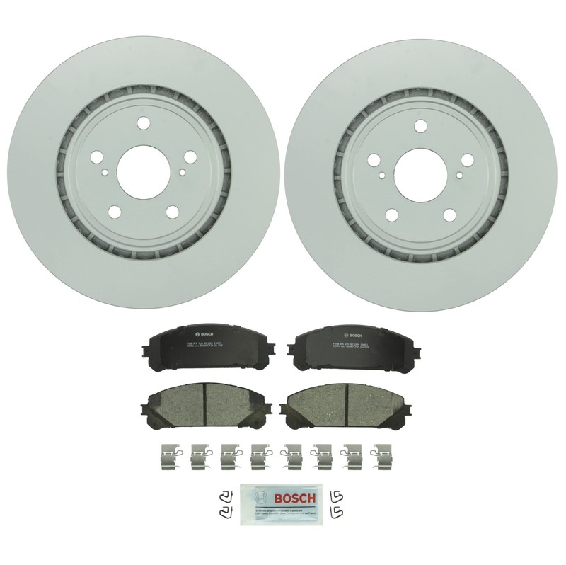 Bosch QuietCast Front Brake Kit 328mm Disc Rotors Ceramic Pads For Lexus Toyota
