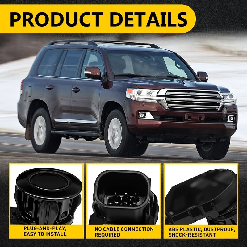 4PCS For 2016-2018 Toyota RAV4 Front Rear PDC Reverse Parking Sensor 6Pin Black gallery