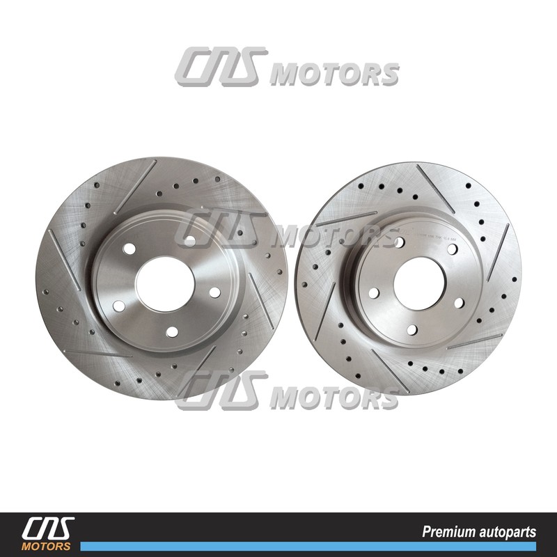 12.91" Rear Drilled Brake Rotors For Chrysler Town & Country Pacifica Voyager gallery