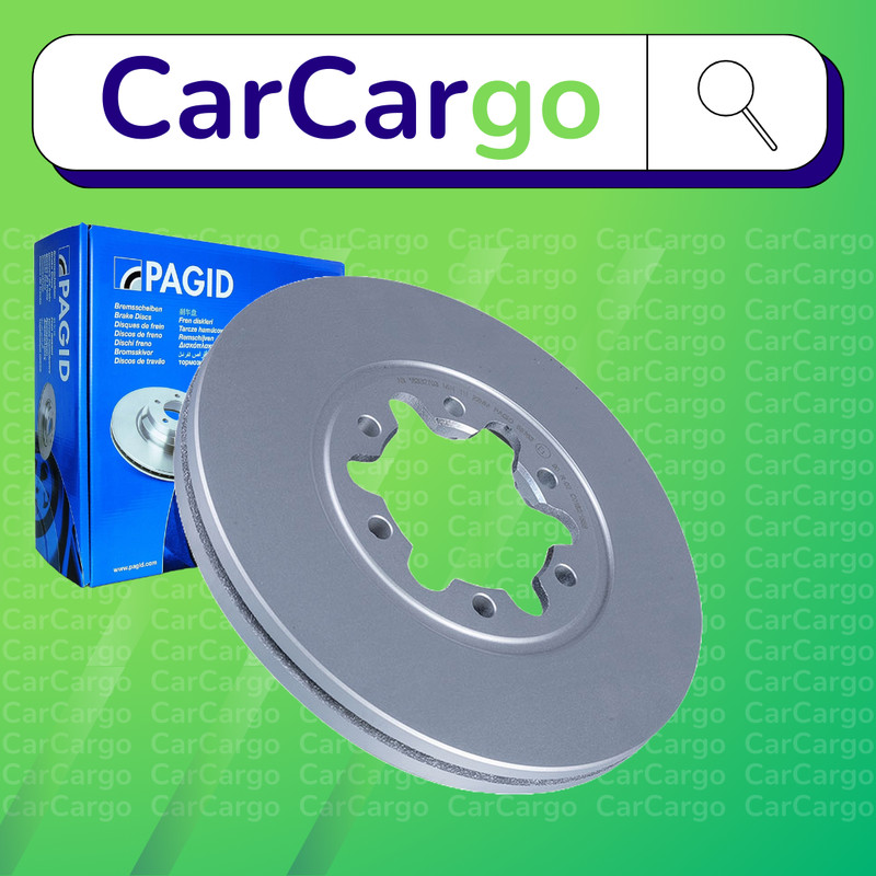 Pagid Vented Front Brake Discs Pair For Ford Ranger 2.5 TDdi 2002-2012 256 mm