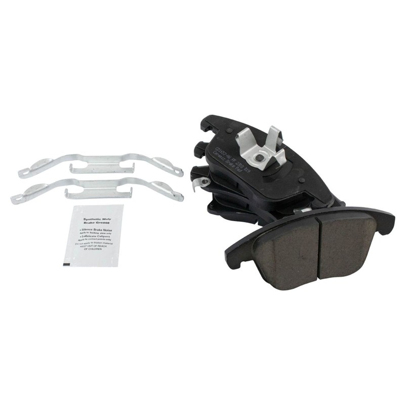 Front & Rear Posi Ceramic Brake Pad & Performance Drilled Slotted Coated Rotors gallery
