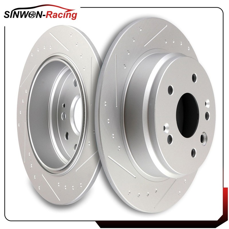 2x Rear 282 mm Brake Rotors Set Fits 1999-2003 Acura TL Base Sedan 02-03 Type-S