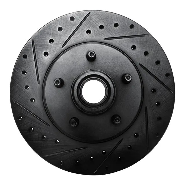 Genuine DFC Brake Rotor – Drilled and Slotted – Black 633-54141L