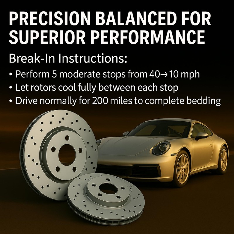 Front Brake Rotor, Black Series BR78019G, Compatible with 20122019 Audi A6,A6... gallery
