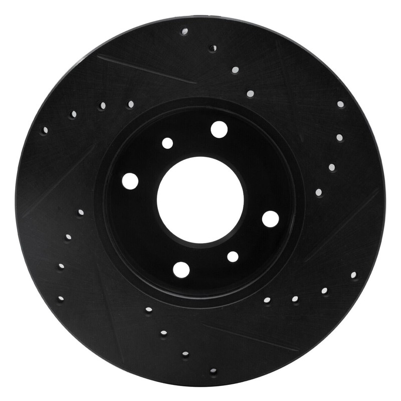 For Nissan Altima 93-01 Brake Rotor eLINE Drilled & Slotted 1-Piece Front Driver gallery