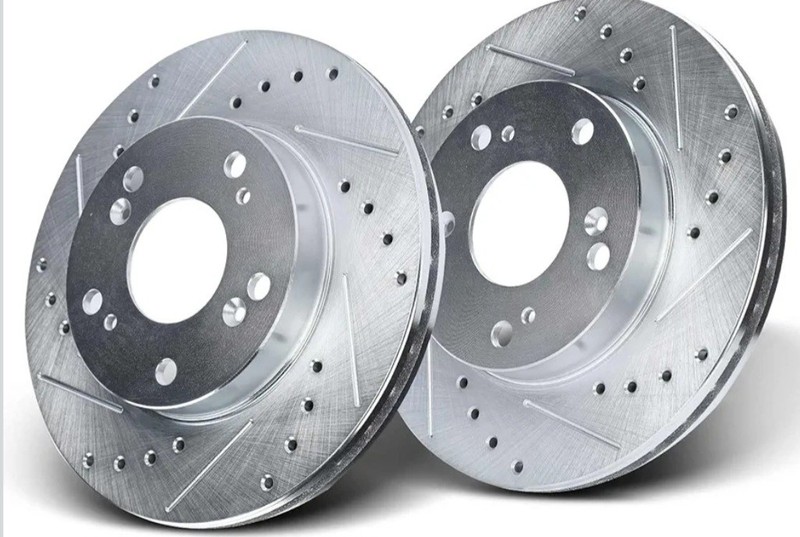 Front and Rear Drilled and Slotted Brake Rotors For Select Honda / Acura Models