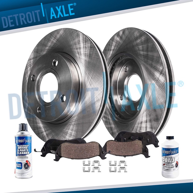 Front Brake Rotors & Ceramic Pads for 2001-02 Kia Optima Magentis