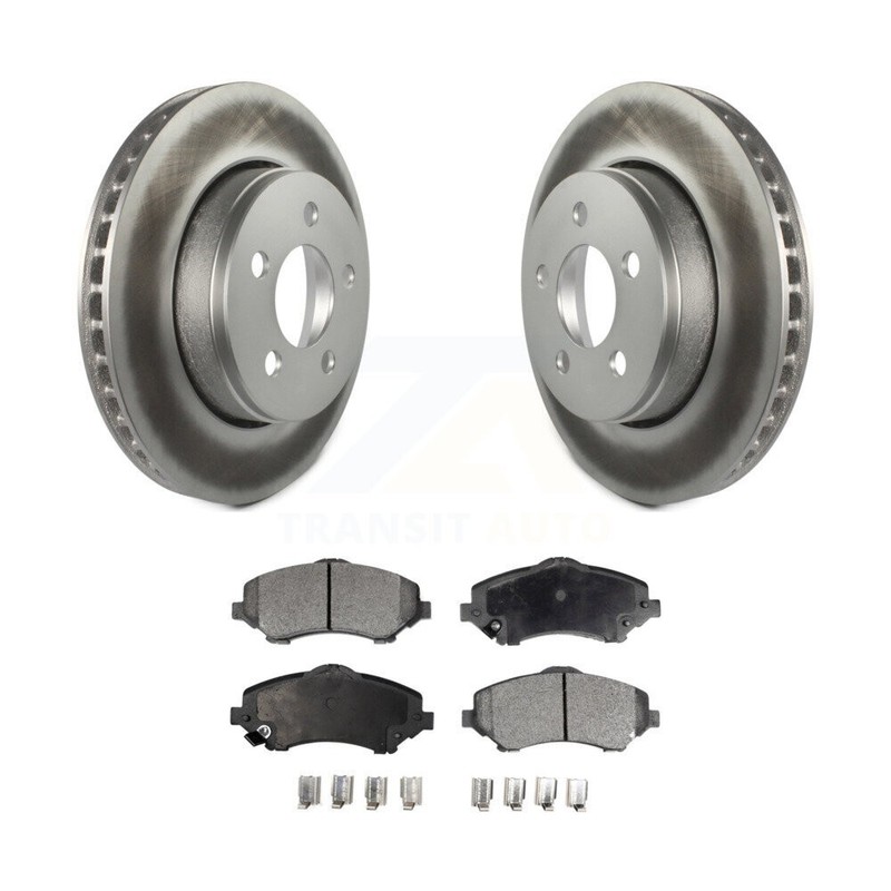 Front Coated Disc Brake Rotors And Ceramic Pads Kit For Jeep Liberty Dodge Nitro gallery