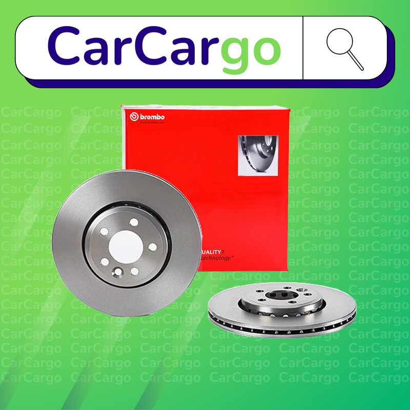 Brembo Vented Front Brake Discs Pair For MG MG ZT-T 1.8 T 16V 2003-2005 284 mm