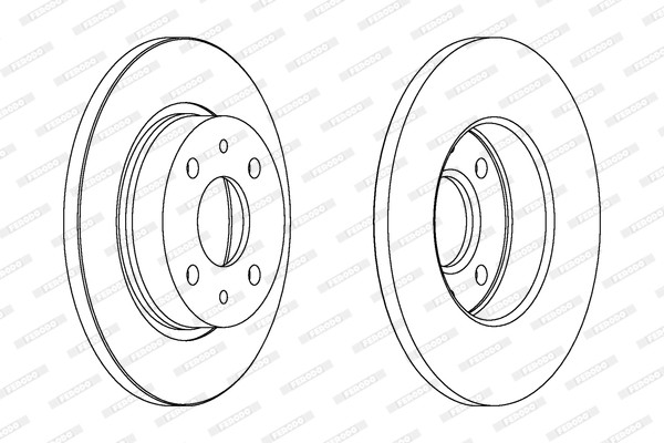 Ferodo DDF215 Brake Disc for LADA,MOSKVICH,ZAZ gallery