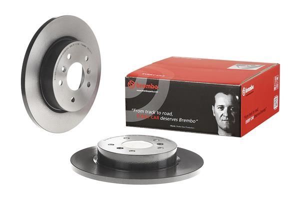 2x Brake Discs Rear Solid Braking System Fits Nissan Renault BREMBO 08.C546.11 gallery