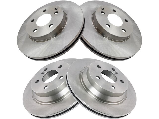 Front and Rear TRQ Brake Rotor Set fits Mercedes E500 2003-2006 RWD 28WMTF