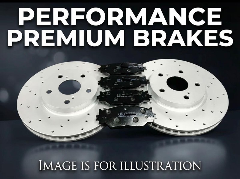 FOR KIA CEED 1.4, 1.6, 2.0, 1.6 CRDI 2007-2013 FRONT DRILLED BRAKE DISCS & PADS
