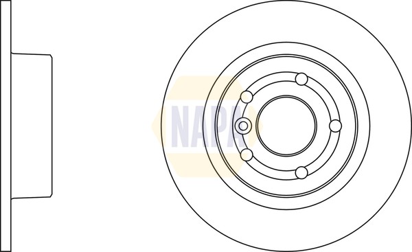 2x Brake Discs Pair Solid fits RANGE ROVER Mk2 P38A 2.5D Rear 94 to 02 256T Set gallery