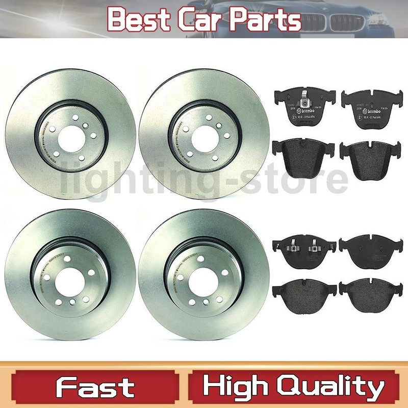 Front+Rear Brake Pads and Disc Rotors full set Fits 2008 BMW X6 2009 BMW X6