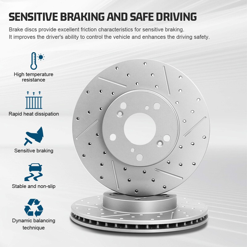 Front Disc Rotors + Ceramic Brake Pads for 2006 - 2010 Ford Explorer Sport Trac gallery