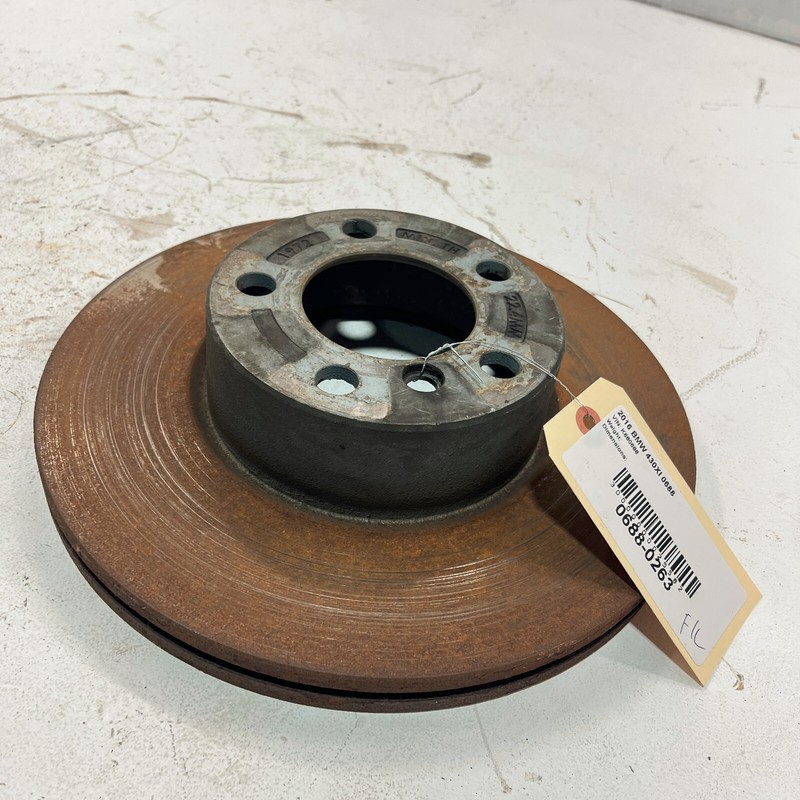 2017 - 2020 BMW 430Xi Front Left Driver Side Disc Brake Rotor 62k Mi OEM gallery