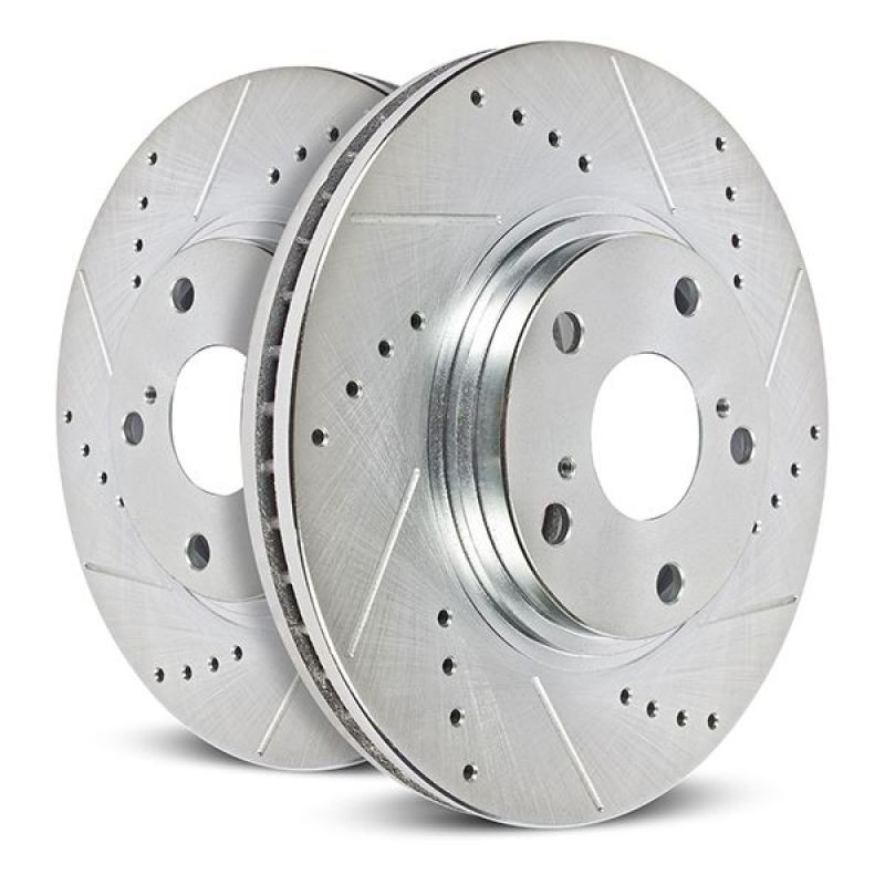 Power Stop AR85208XPR Drilled & Slotted Rear Rotors for Ford F-150 2021-2022