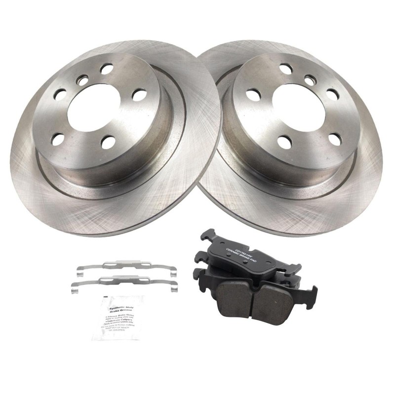Rear Brake Pad & Rotor Kit Ceramic Fits BMW Mini