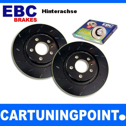 EBC Brake Discs Rear Black Dash for Audi Allroad 4BH USR1054