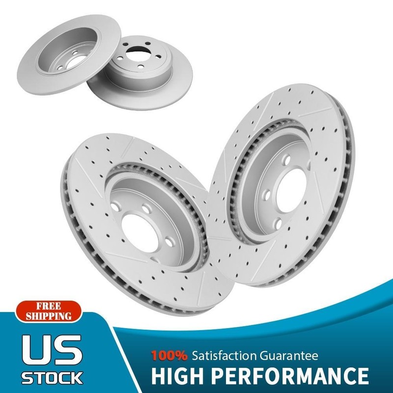 RWD Front & Rear Disc Brake Rotors for Chrysler 300 Challenger Charger Magnum