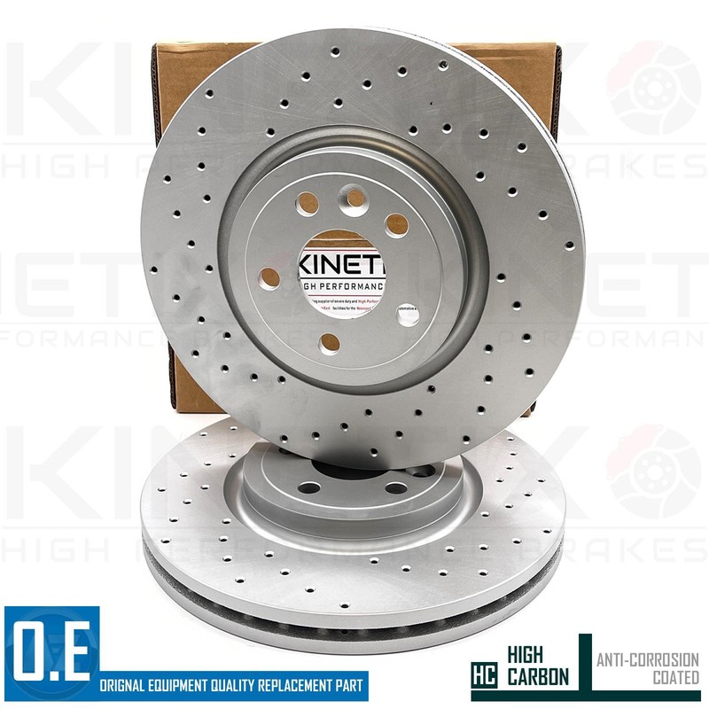 FOR RANGE ROVER VELAR 2.0 TD4 D180DRILLED FRONT BRAKE DISCS PADS SENSOR 325mm gallery