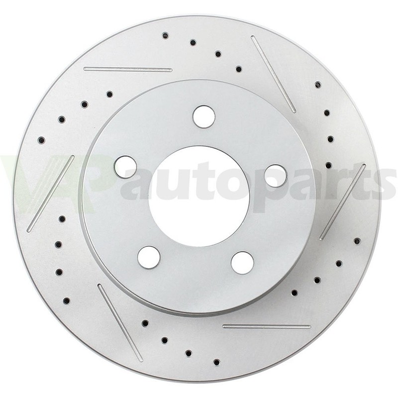 Drilled & Slotted Front Brake Rotors Discs 2PCS For 1990 1991-1999 Jeep Wrangler gallery
