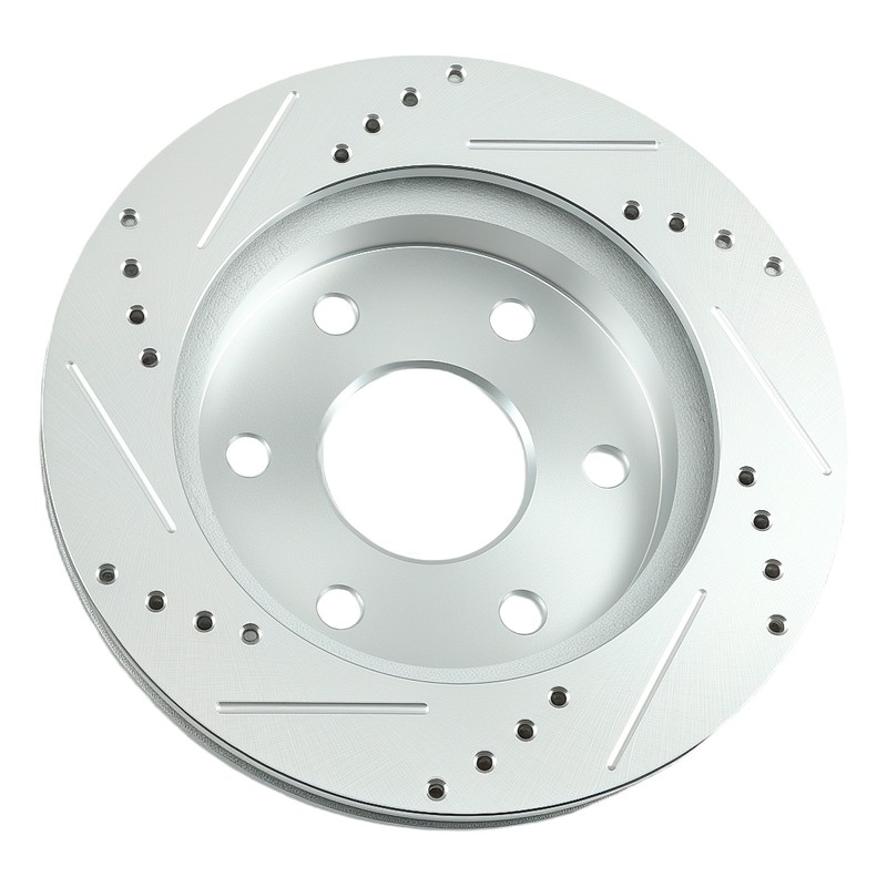Front Drilled and Slotted Disc Brake Rotors for GMC Savana 1500 2003-08 S-55054 gallery