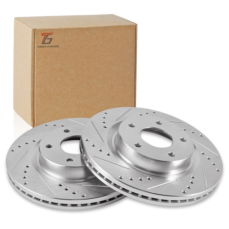 Front Brake Rotors Slotted for Toyota Matrix Corolla Celica Scion tC Vibe gallery