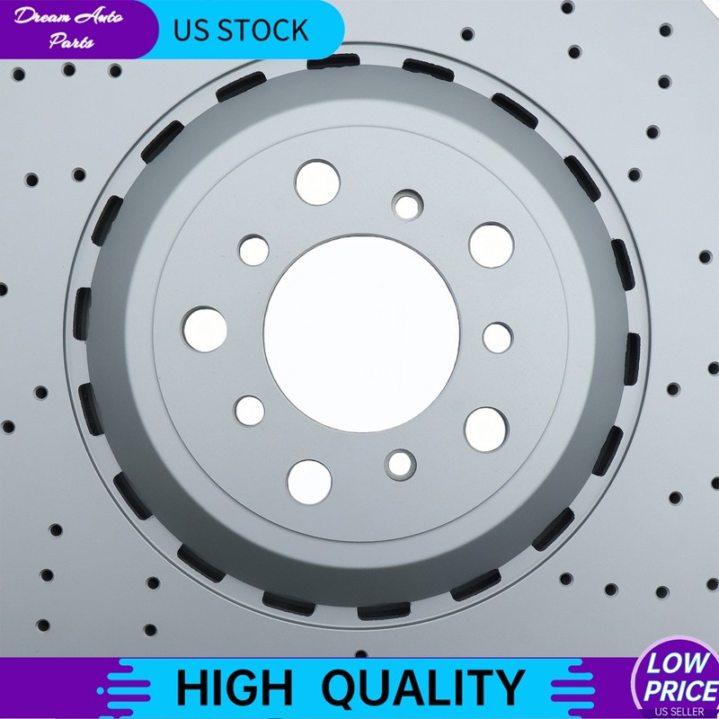 For BMW F06 F10 F12 F13 M5 M6 2Pcs Front Vented & Drilled Disc Brake Rotors gallery