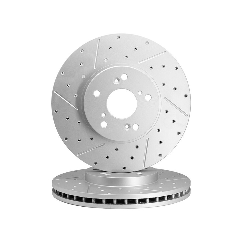 Front Drilled Brake Rotors and Ceramic Pads Kit for 2003 2004 -2008 Honda Pilot gallery