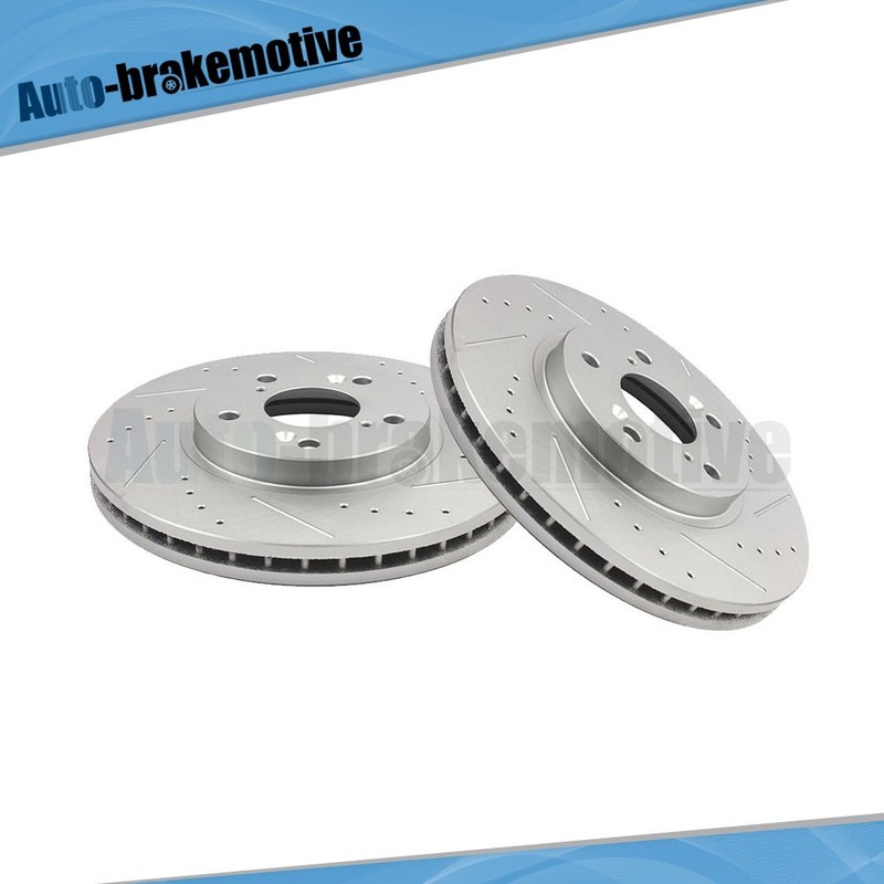 FOR ACURA CL MDX TL TSX HONDA ACCORD ODYSSEY PILOT DRILLED FRONT BRAKE ROTORS gallery