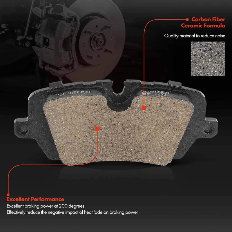Rear Drilled Rotor&Ceramic Brake Pad for Land Rover Discovery Range Rover/ Sport gallery