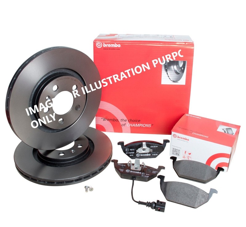 FOR SKODA Yeti 2.0 TDI 110 BREMBO FRONT BRAKE DISCS 288MM & BRAKE PADS SET