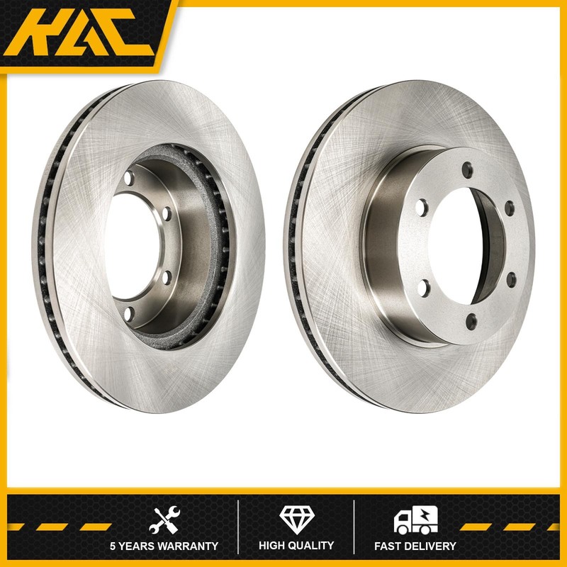 Front Disc Brake Rotors Set of 2 Fits 2000-2006 Toyota Tundra 2001-2007 Sequoia