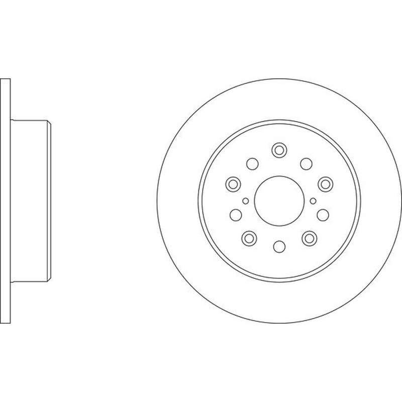 Apec Blue Brake Disc – Rear SDK6350 – Fits selected Lexus and Toyota vehicles
