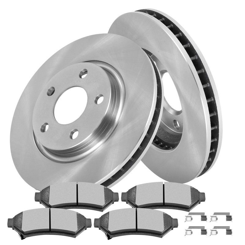 Front Brake Rotors & Ceramic Pads For 2008-2009 Buick Lacrosse Pontiac Montana